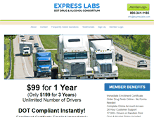 Tablet Screenshot of expresslabs.com